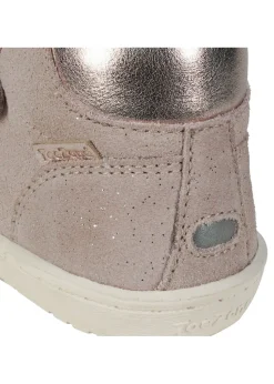 ToeZone Girls Pink Layla Shimmer Rip Tape Boot (Younger 4 - Younger 10)