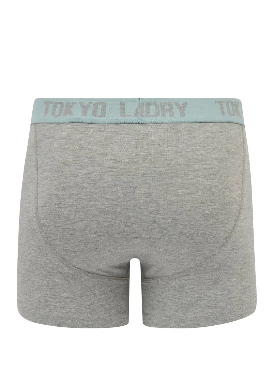 Tokyo Laundry Black & Grey Cotton 6-Pack Boxers
