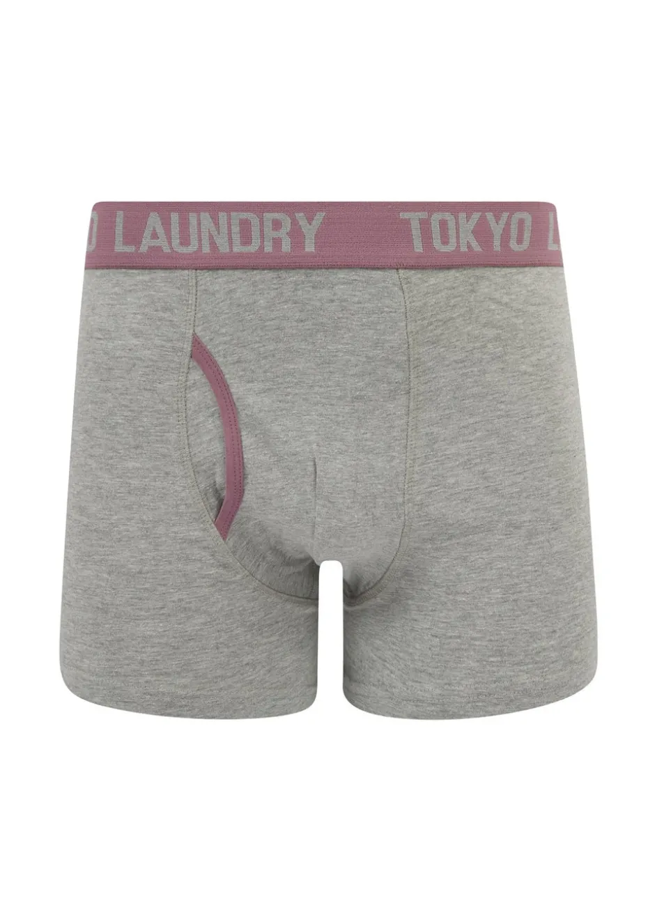 Tokyo Laundry Black & Grey Cotton 6-Pack Boxers