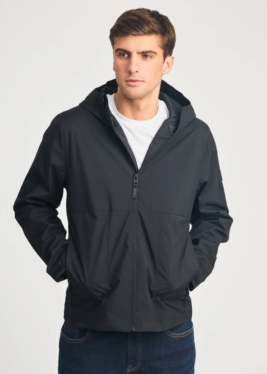 Tokyo Laundry Black Lightweight Hooded Zip-Up Jacket