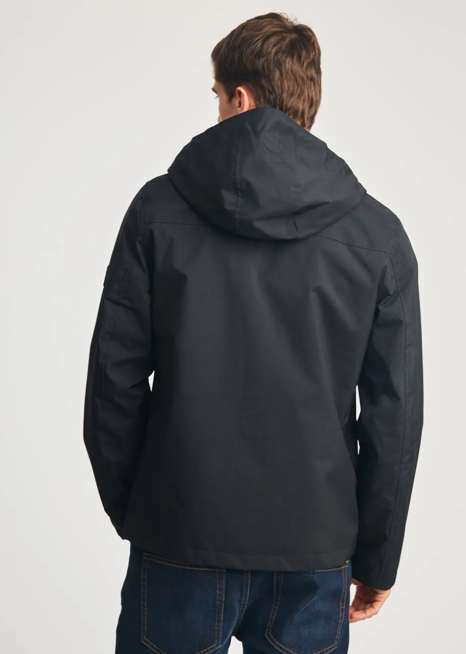 Tokyo Laundry Black Lightweight Hooded Zip-Up Jacket