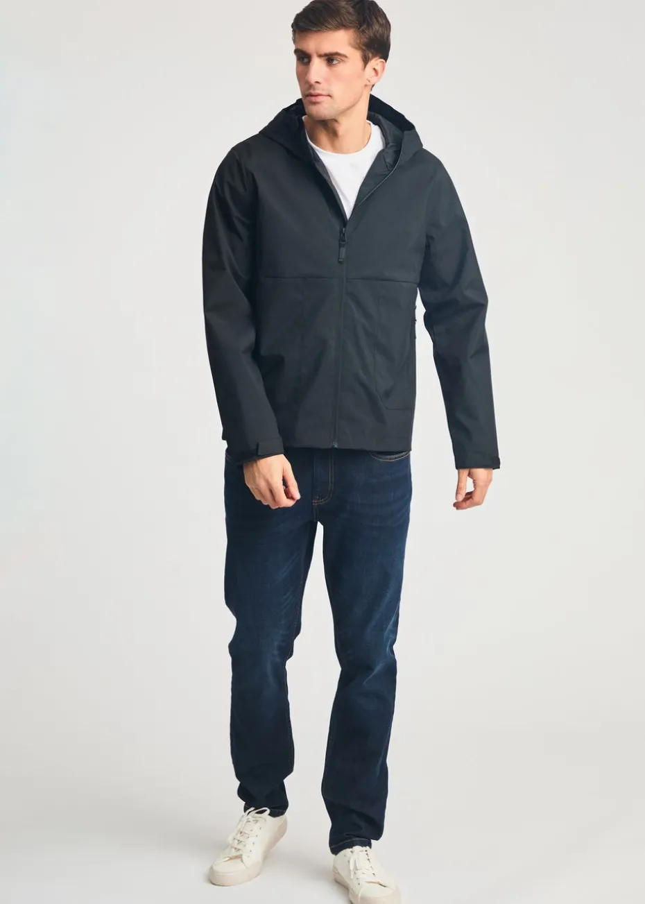 Tokyo Laundry Black Lightweight Hooded Zip-Up Jacket