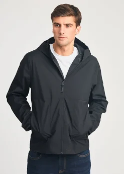 Tokyo Laundry Black Lightweight Hooded Zip-Up Jacket