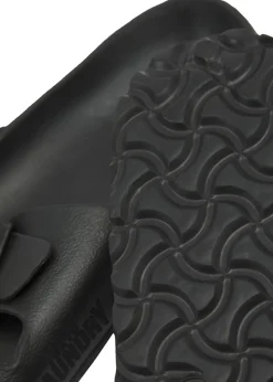 Tokyo Laundry Black Rubber Buckle Sliders