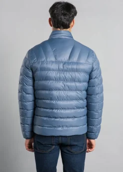 Tokyo Laundry Blue Padded Funnel Neck Full Zip Jacket