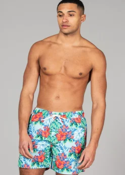 Tokyo Laundry Blue Printed Swim Shorts 2-Pack