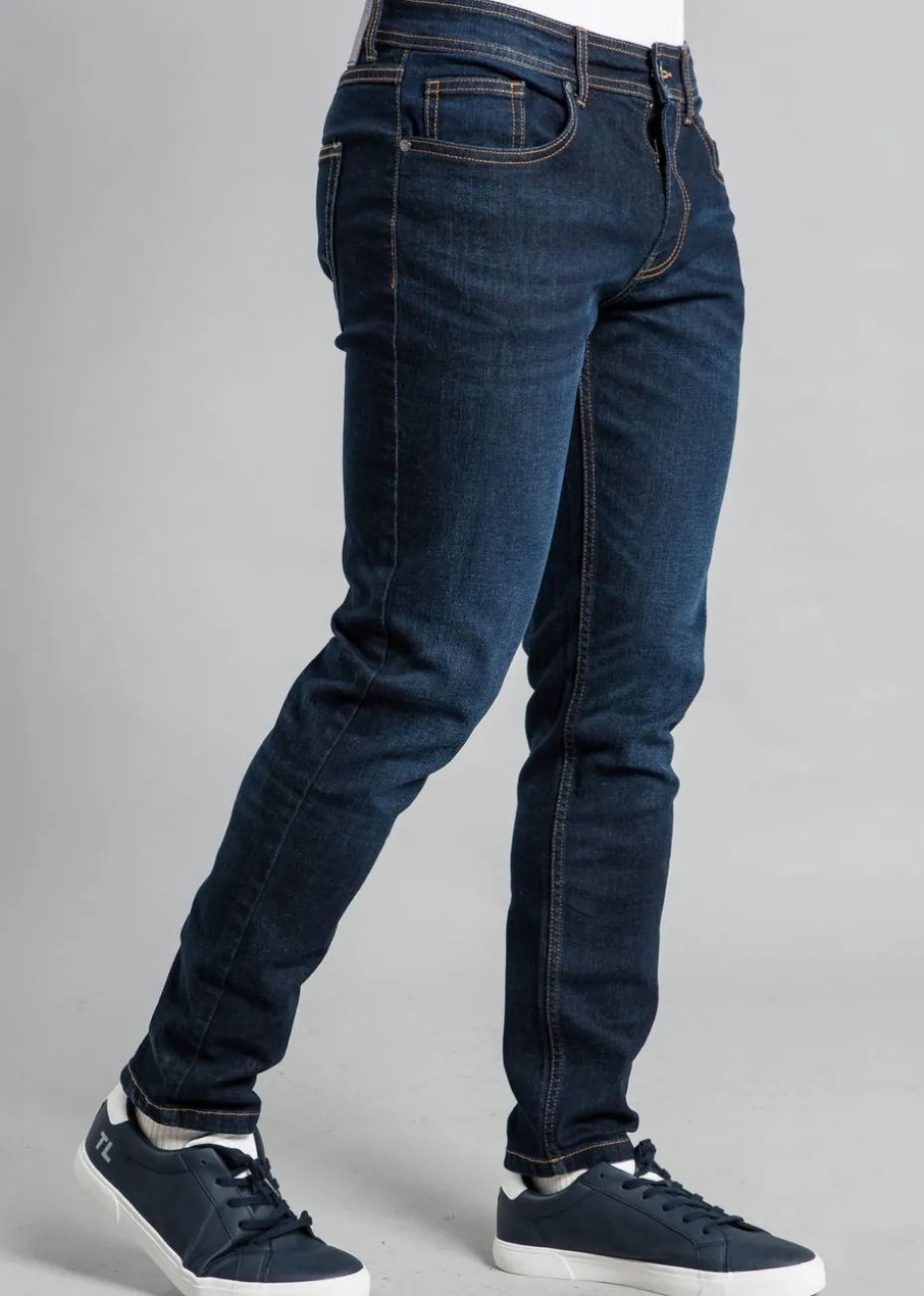 Tokyo Laundry Dark Blue Classic Slim Fit Denim Jeans