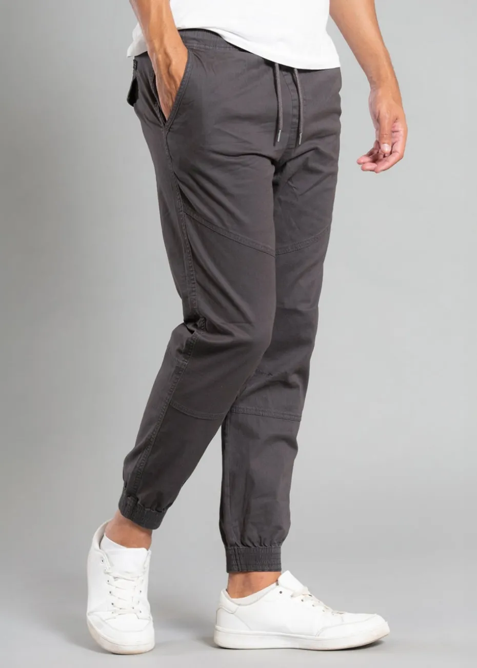 Tokyo Laundry Grey Cotton Cuffed Trouser