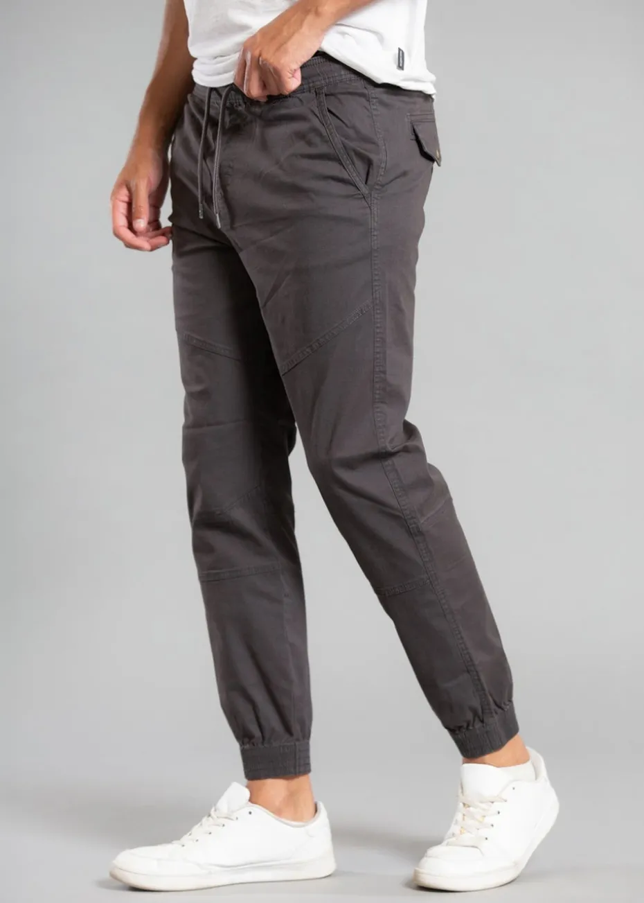 Tokyo Laundry Grey Cotton Cuffed Trouser