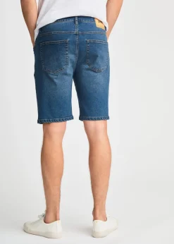 Tokyo Laundry Indigo Cotton Blend Regular-Fit Denim Shorts