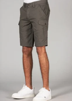 Tokyo Laundry Khaki Cotton Cargo Shorts