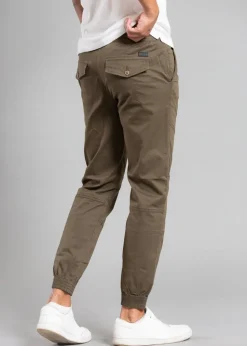 Tokyo Laundry Khaki Cotton Cuffed Trouser