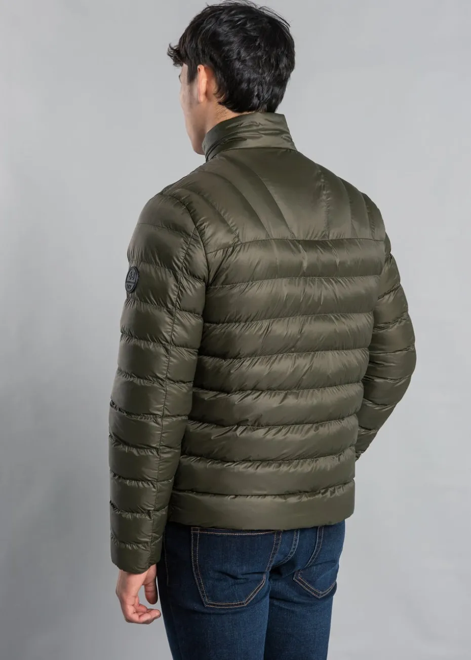 Tokyo Laundry Khaki Padded Funnel Neck Full Zip Jacket