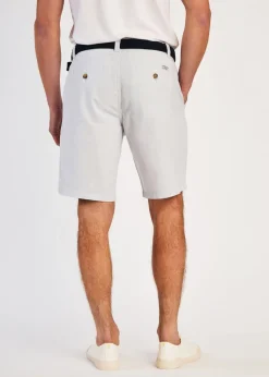 Tokyo Laundry Light Blue Cotton Oxford Shorts with Belt