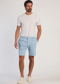 Tokyo Laundry Light Blue Jersey Shorts with Drawstring