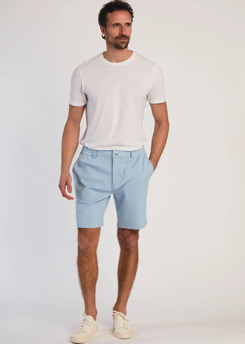 Tokyo Laundry Light Blue Jersey Shorts with Drawstring