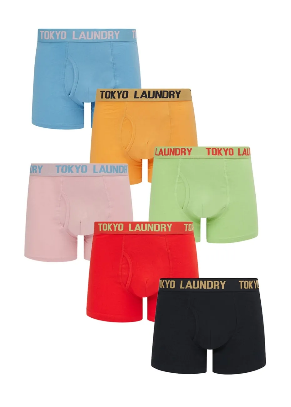 Tokyo Laundry Multi Cotton 6-Pack Boxers