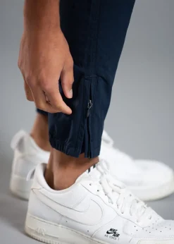 Tokyo Laundry Navy Cotton Blend Cargo Trousers with Zipped Hems