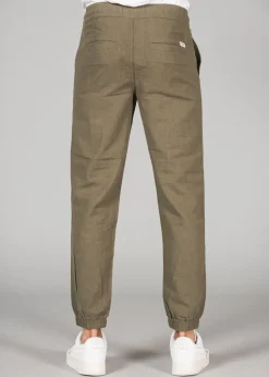 Tokyo Laundry Olive Linen Blend Classic Fit Trousers