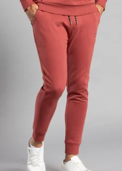 Tokyo Laundry Red Cotton Blend Staple Drawstring Joggers