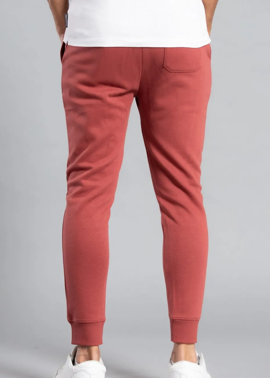 Tokyo Laundry Red Cotton Blend Staple Drawstring Joggers