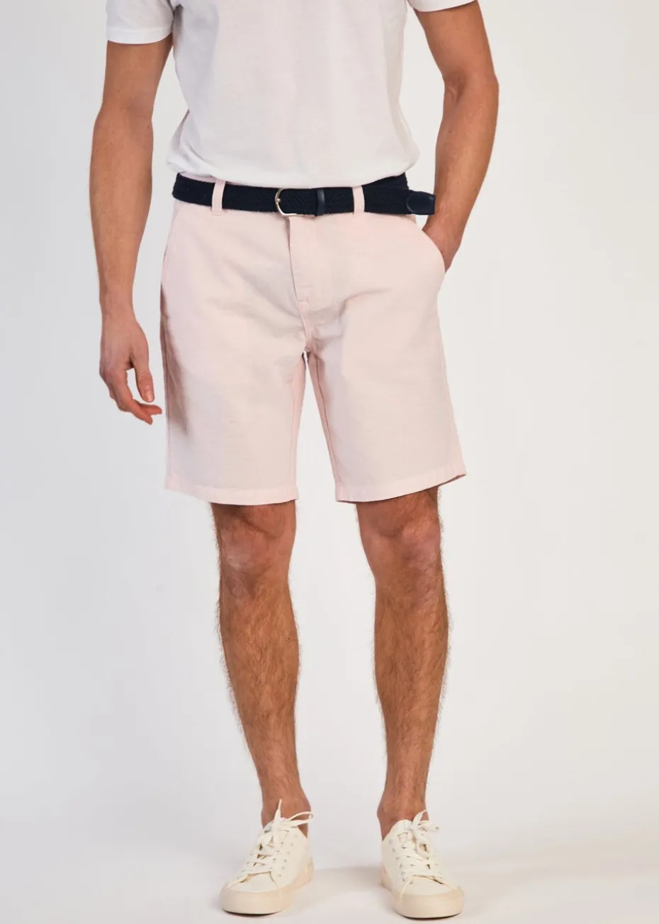 Tokyo Laundry Rose Cotton Oxford Shorts with Belt