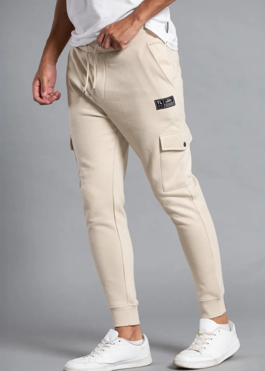 Tokyo Laundry Stone Cotton Blend Joggers with Cargo-Style Pockets
