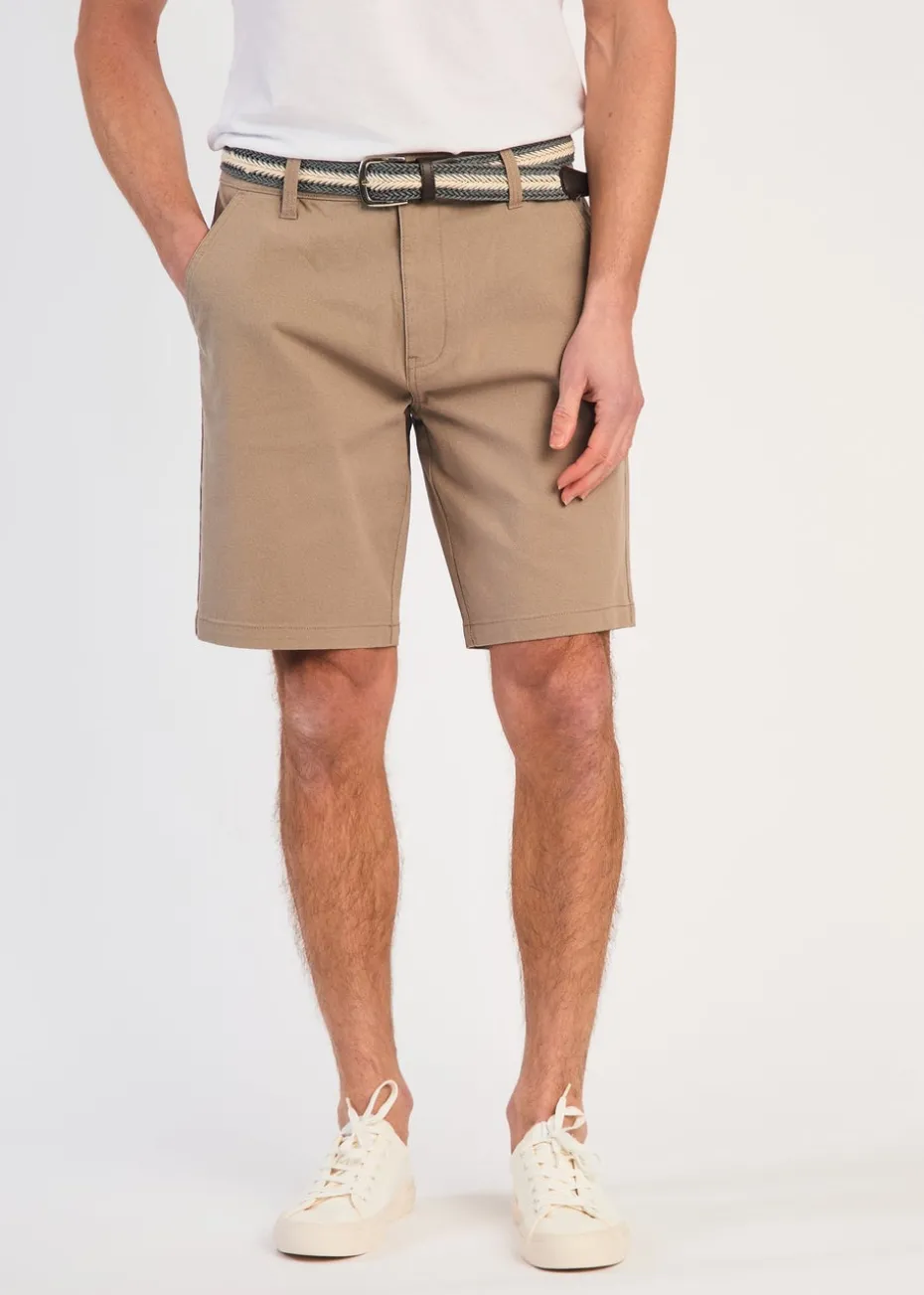 Tokyo Laundry Stone Cotton Chino Short With Belt