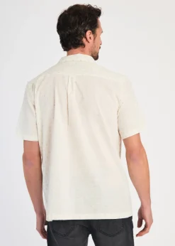 Tokyo Laundry White Cotton Printed Short Sleeve Shirt