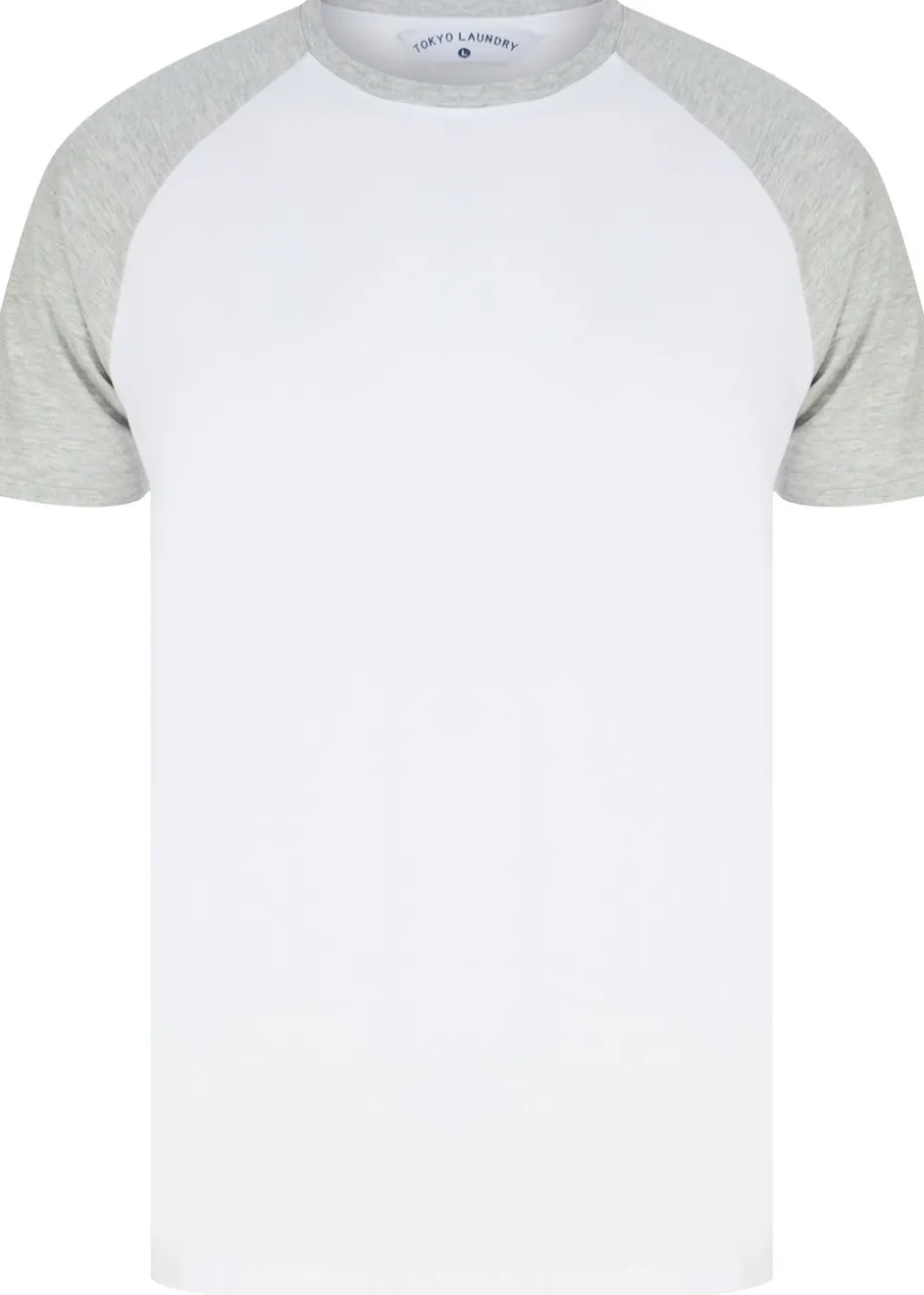 Tokyo Laundry White Raglan Short Sleeve T-Shirts 3-Pack