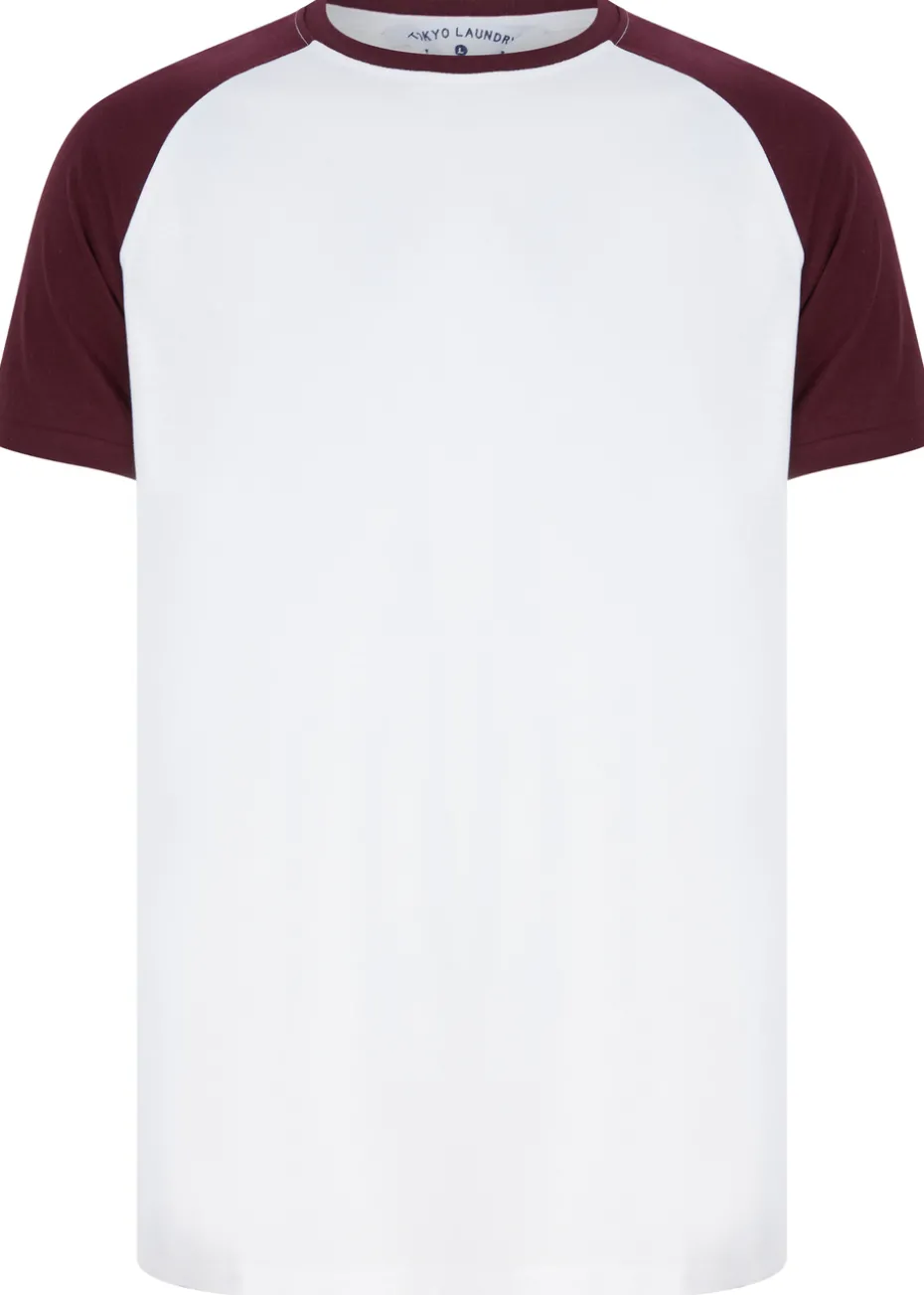 Tokyo Laundry White Raglan Short Sleeve T-Shirts 3-Pack