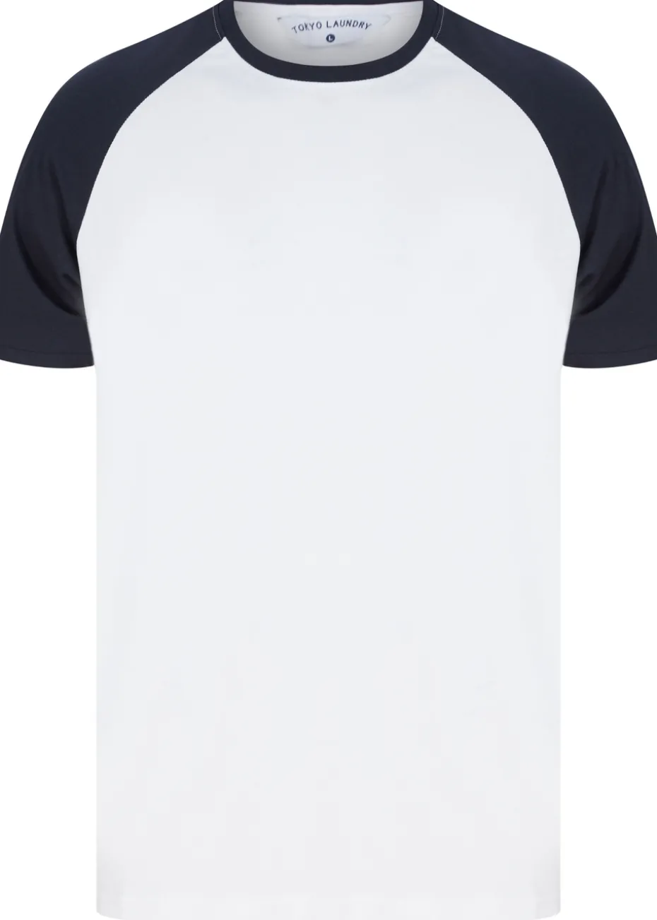 Tokyo Laundry White Raglan Short Sleeve T-Shirts 3-Pack