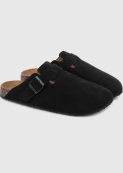 Totes Black Microsuede Clog