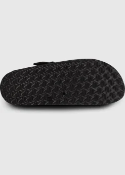 Totes Black Microsuede Clog