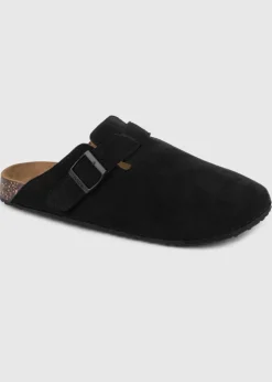 Totes Black Microsuede Clog