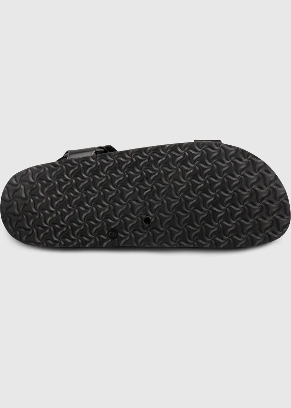 Totes Black Walking Sandal