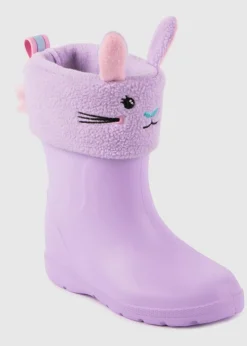 Totes Cirrus Lilac Childrens Novelty Welly Liner