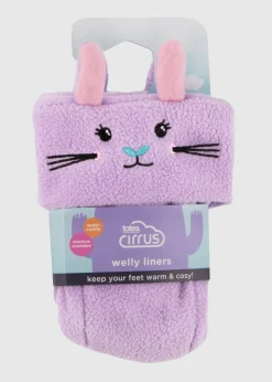 Totes Cirrus Lilac Childrens Novelty Welly Liner