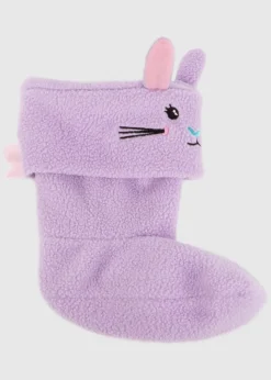 Totes Cirrus Lilac Childrens Novelty Welly Liner