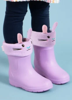 Totes Cirrus Lilac Childrens Novelty Welly Liner