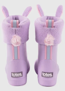 Totes Cirrus Lilac Childrens Novelty Welly Liner