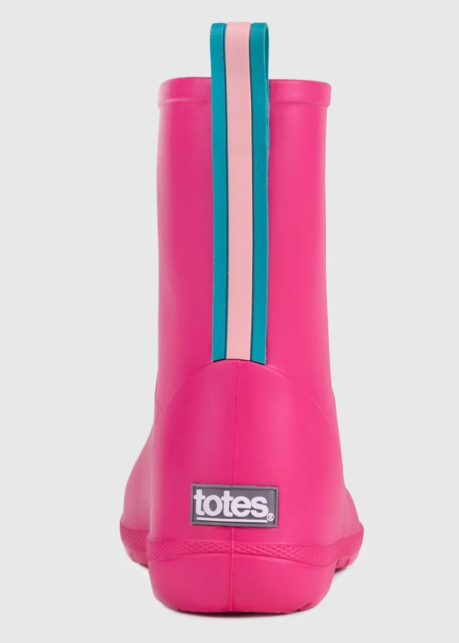 Totes Cirrus Pink Childrens Charley Rain Boot
