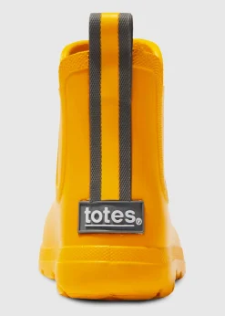 Totes Cirrus Yellow Kids Chelsea Rain Boot