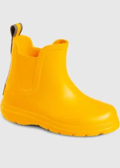 Totes Cirrus Yellow Kids Chelsea Rain Boot