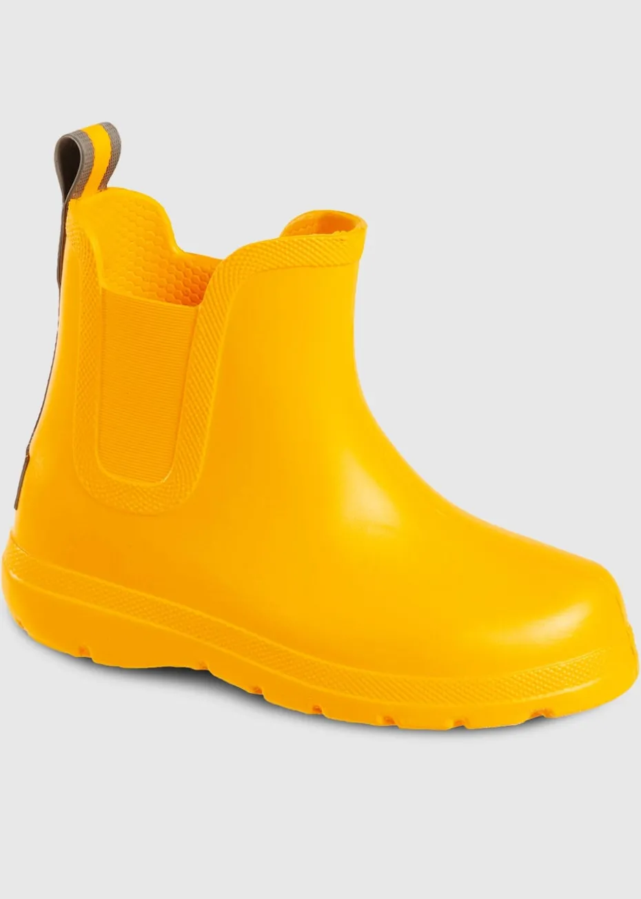 Totes Cirrus Yellow Kids Chelsea Rain Boot
