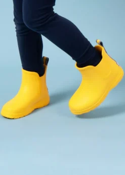 Totes Cirrus Yellow Kids Chelsea Rain Boot