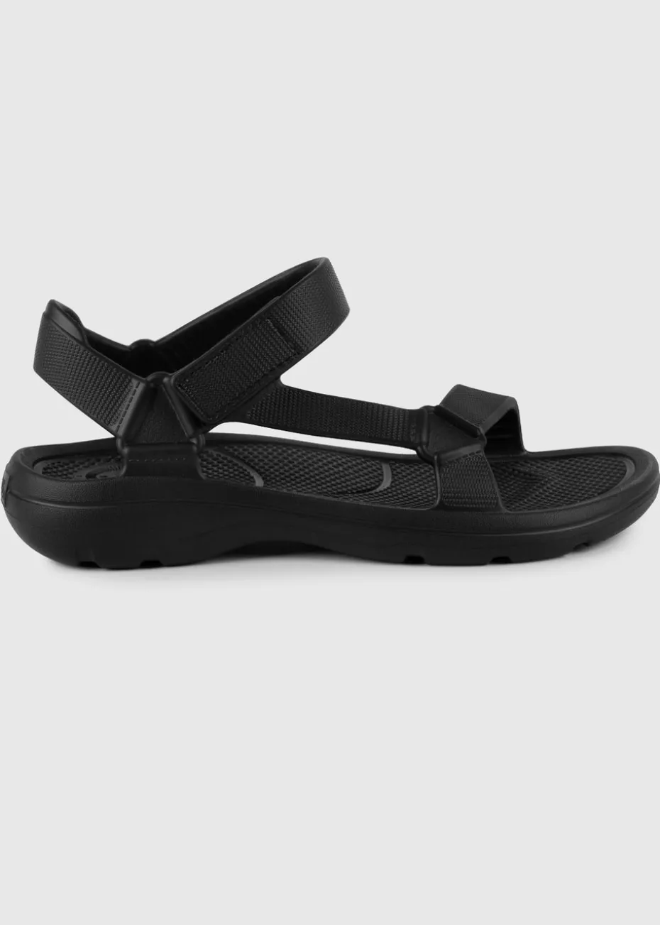 Totes Isotoner Black Velcro Sport Sandal