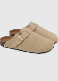 Totes Sand Ladies Suede Clog