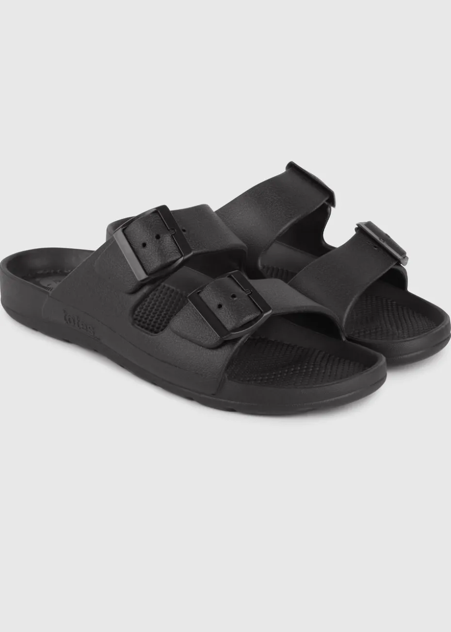 Totes Solbounce Black Adjustable Double Buckle Slider