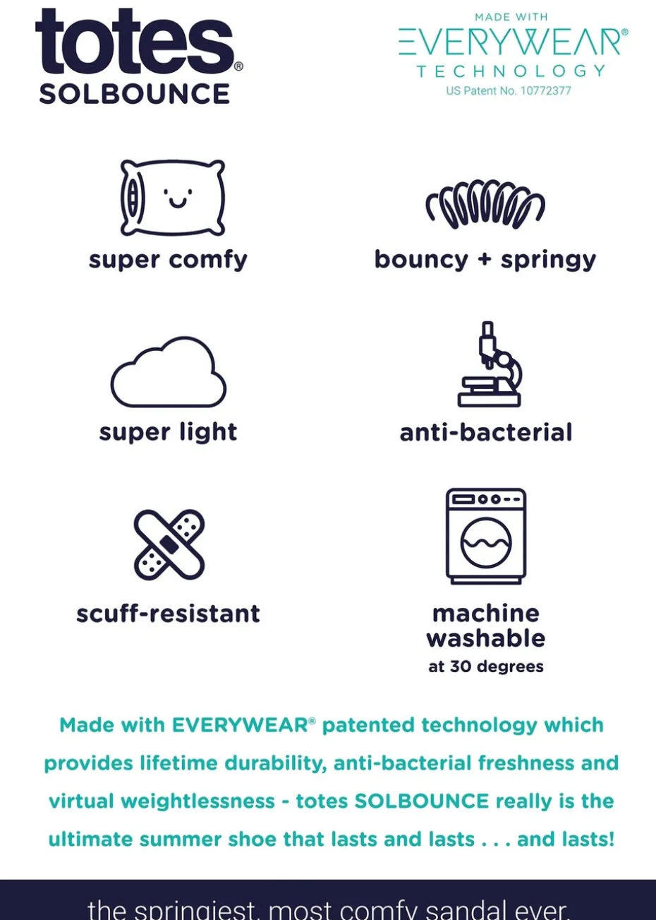 Totes Solbounce Grey Sport Sandal